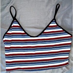 Strip print cami top